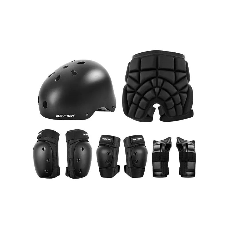 AS FISH Roller Skating Protective Gears-4