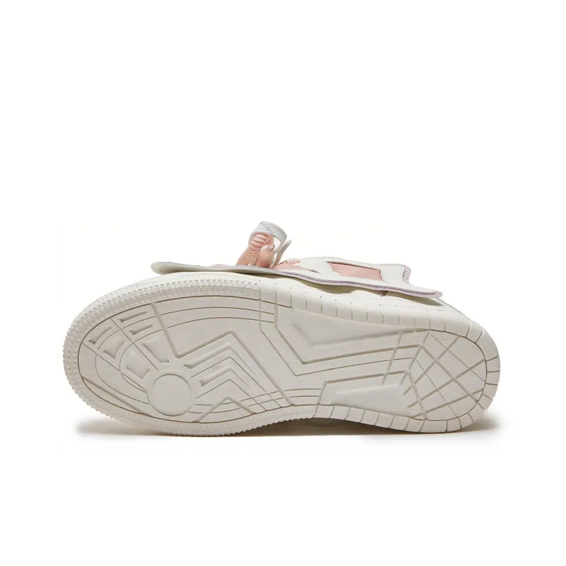 Hong Kong Meng Skateboard Shoes Unisex Low Top White/Pink-10