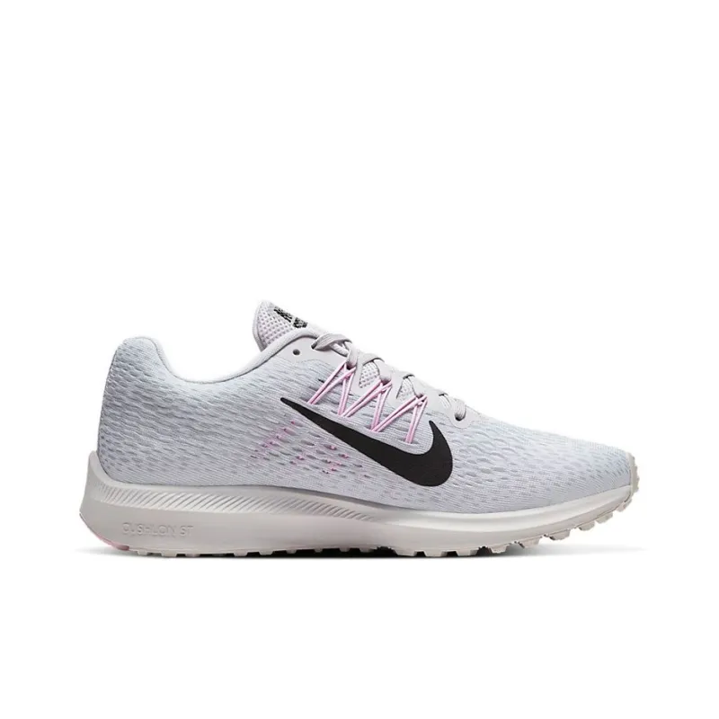 Nike Zoom Winflo 5 Cushioning Slip Resistant Low Top Marathon Running Shoes Women's Gray Pink-1