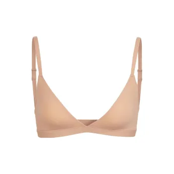 SKIMS FITS EVERYBODY TRIANGLE BRALETTE Bra Women's 1 Pack OCHRE/Ochre
