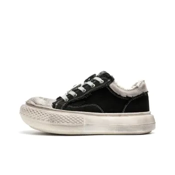 Lady's House Breathable Low-Top Canvas Shoes Men's Black