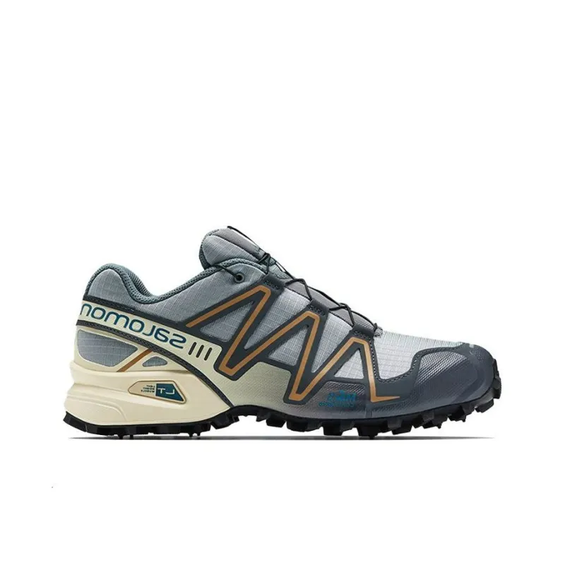 SALOMON Speedcross 3 Anti-Slip And Wear-Resistant Breathable Low-Top Running Shoes Unisex Gray-1