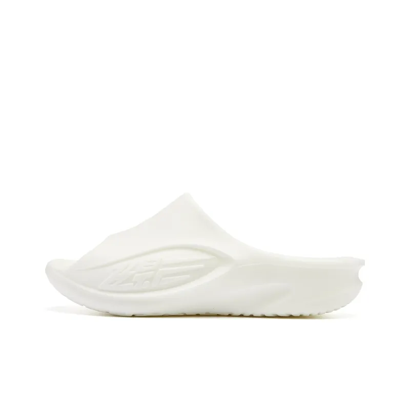 QIAODAN Flying Shadow Slippers 3.0 Quiet Slip Resistant Abrasion Resistant Quick Dry Slide Slippers Men's Ivory-0