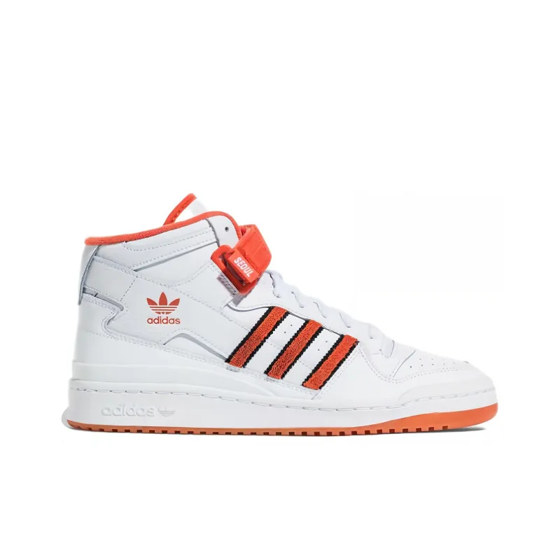 Adidas Originals Forum Mid 'White Orange'-1