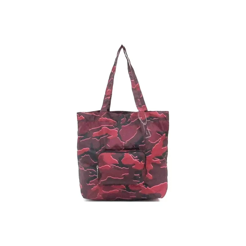 COACH Packable Nylon Tote Bag, Shopping Bag, Handbag, Shoulder Bag Large Size Women's Red & Black-1