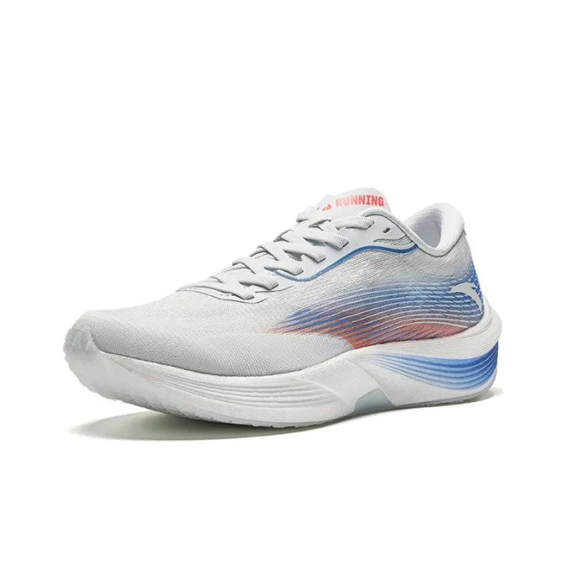 Anta Cushioning Anti Slip And Wear Resistant Rebound Low Top Marathon Sprint Running Shoes Men's Light Mist Gray-1