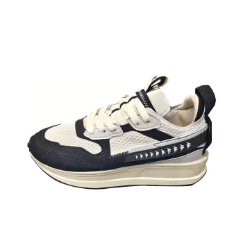 Kappa Anti Slip Wear Resistant Low Top Chunky Sneakers Unisex Navy Blue