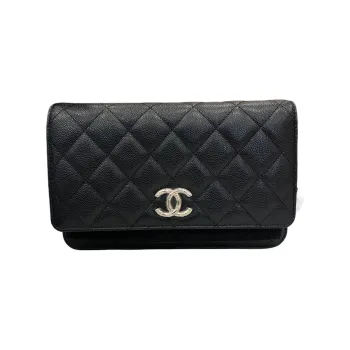 CHANEL WOC Caviar Cow Leather Shoulder Bag, Crossbody Bag, Wallet Women's Black