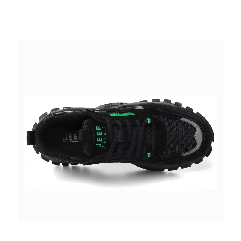 JEEP SPIRIT Cushioning Anti-Slip Wear-Resistant Water-Resistant Coverage Low-Top Casual Shoes Men's Black-37