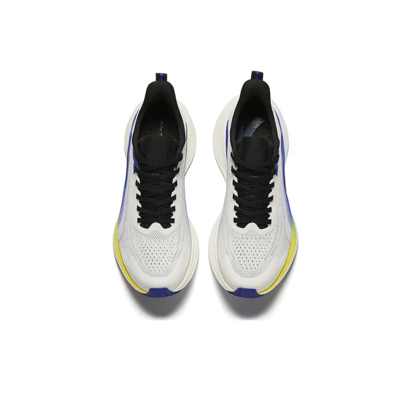 Anta Ride The Wind Cushioning Lightweight Breathable Low Top Running Shoes Men's White Blue Black-2