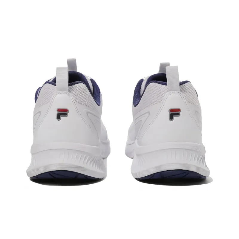 FILA Durable Breathable Low Top Running Shoes Unisex White-4