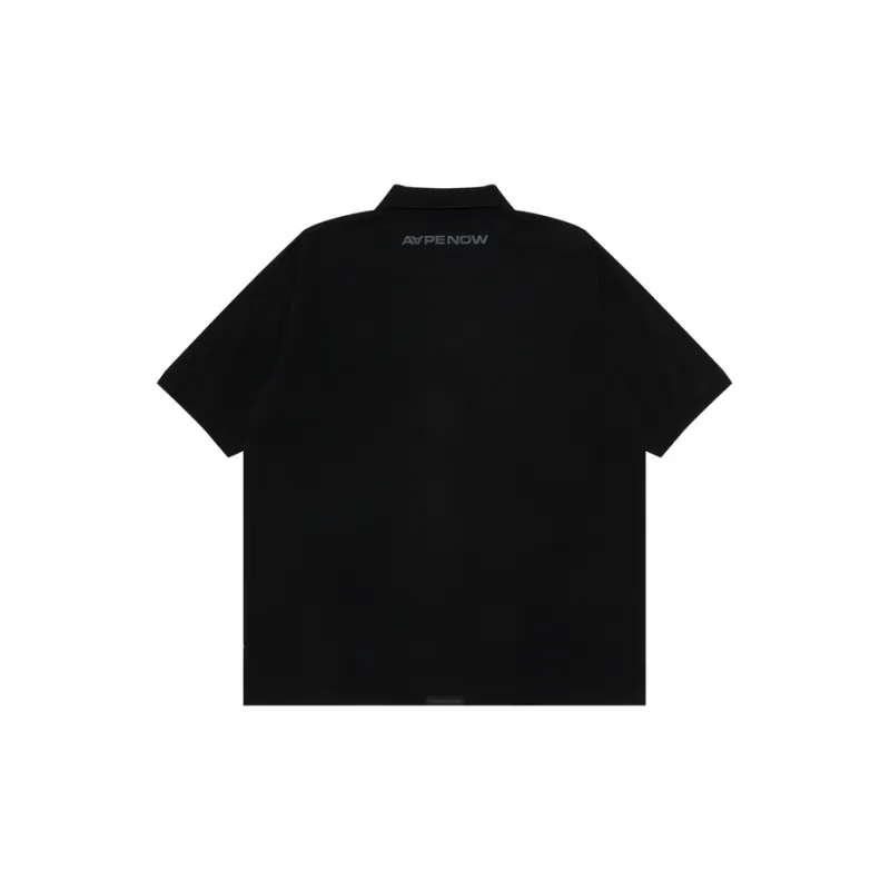 Aape By *A Bathing APE® Logo appliquéd Cotton Polo Shirt-1