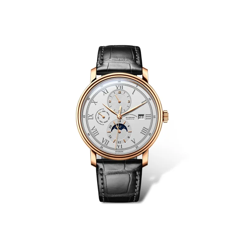 BORMAN Automatic Mechanical Movement Watch Men's Watches Silver Dial-0