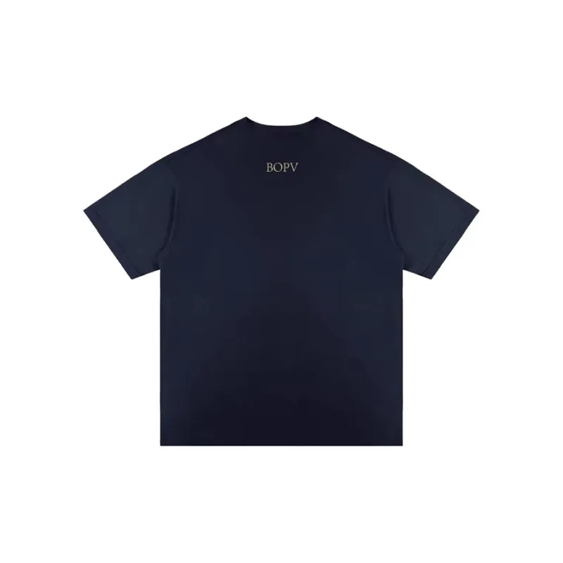BOPV T Shirts Unisex Navy Blue-1