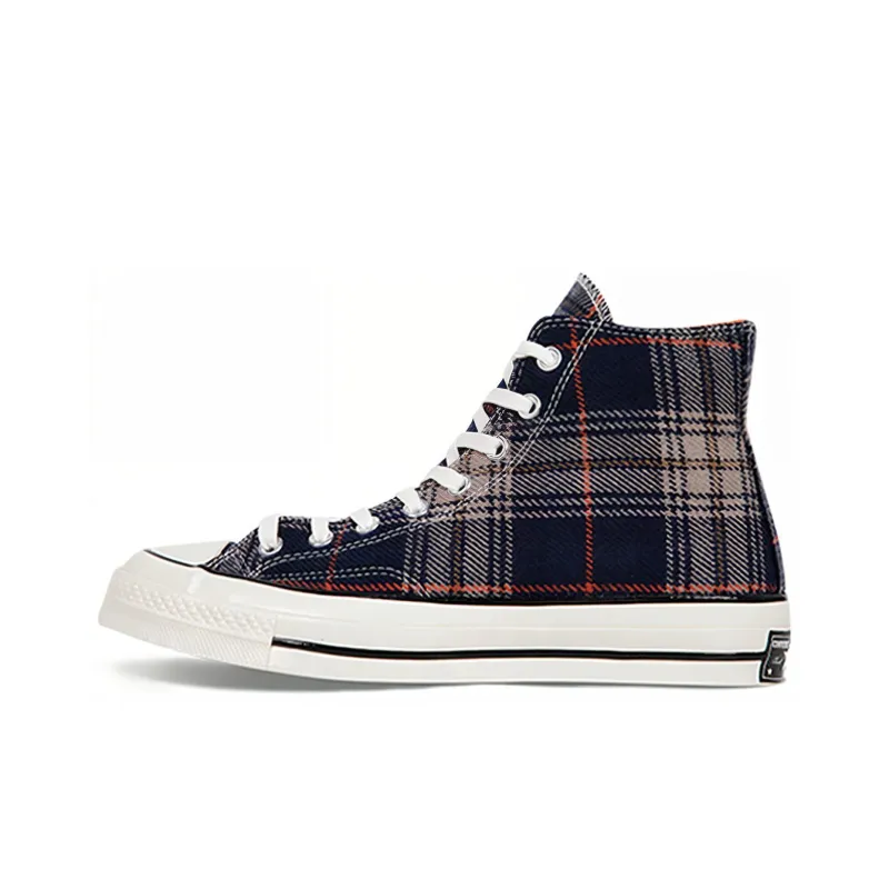 Converse Chuck Taylor All Star 70 Hi Plaid Pack Navy-0
