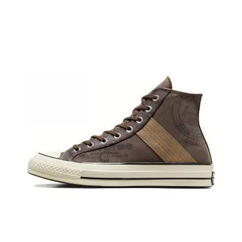 Chuck 70 Converse Leather Overlay High 'Engine Smoke'