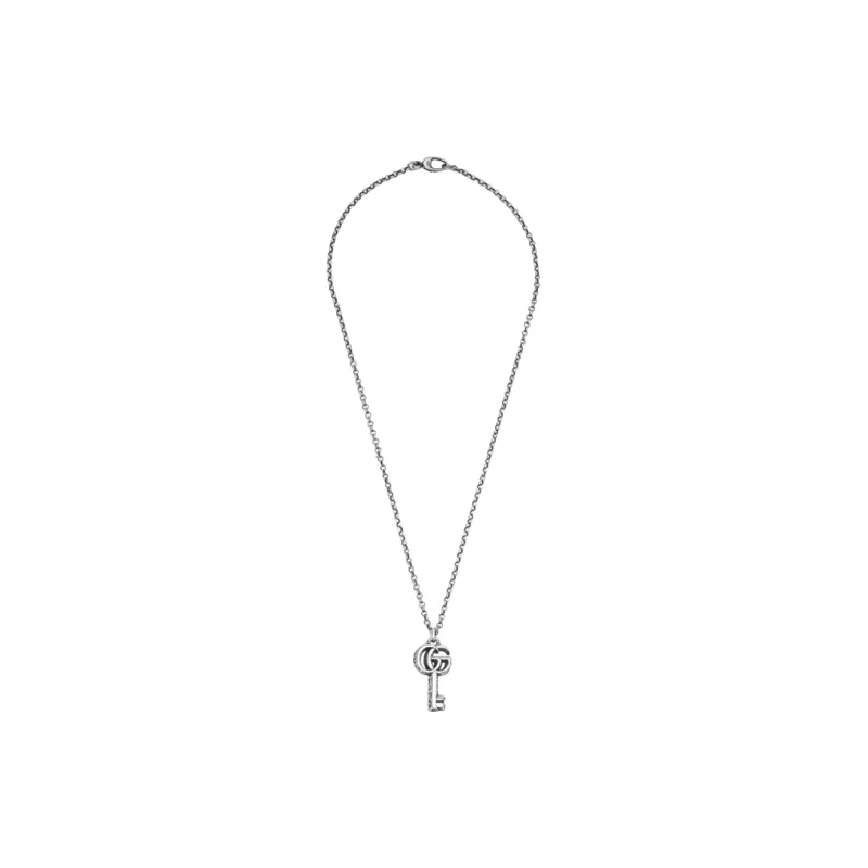 GUCCI Unisex Classic Double G Key Necklace-0