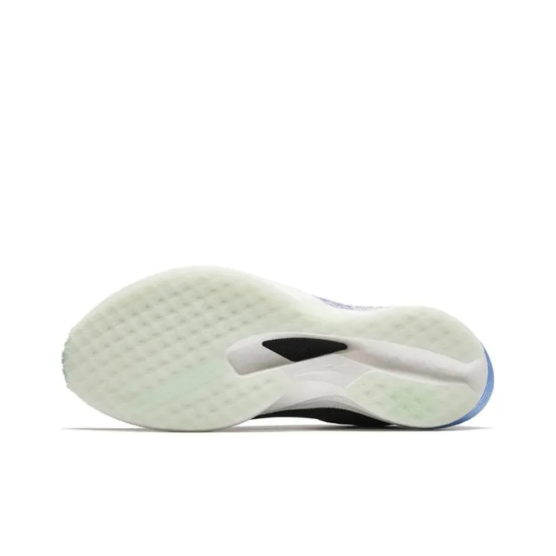 Anta Cushioning Wear Resistant Rebound Low Top Sprint Running Shoes Men's Black White-4