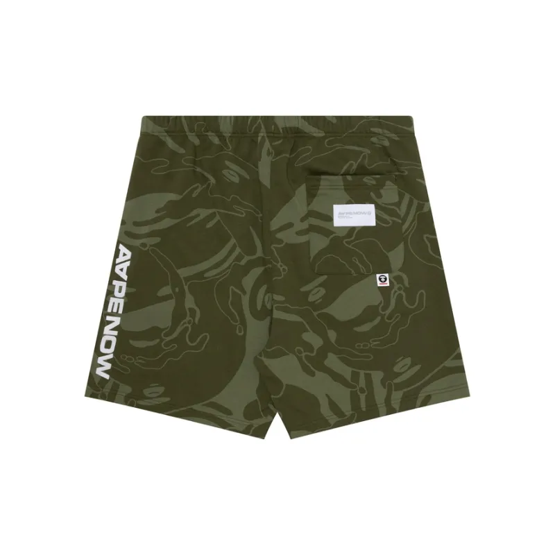 Aape Abstract print Jersey Track Shorts-7