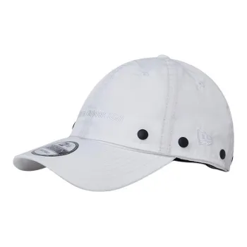 New Era Polyester Baseball Caps Unisex Milk White/Black