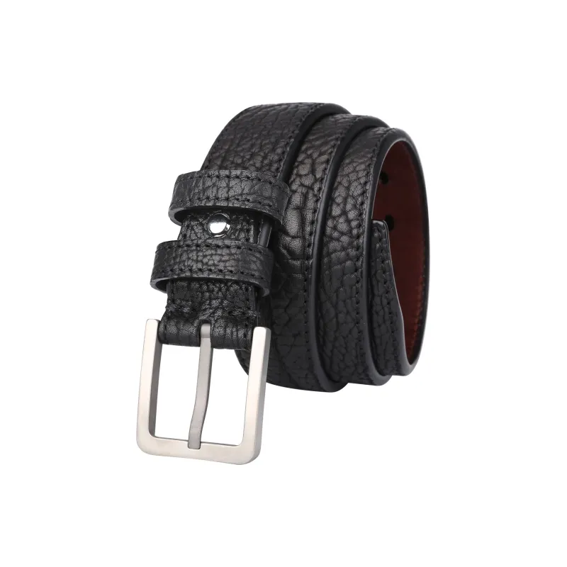 Jaylen Oos Titanium Alloy Pin Buckle Wild Cow Leather Textured Top Grain Cow Leather Leather Belts Men's-2