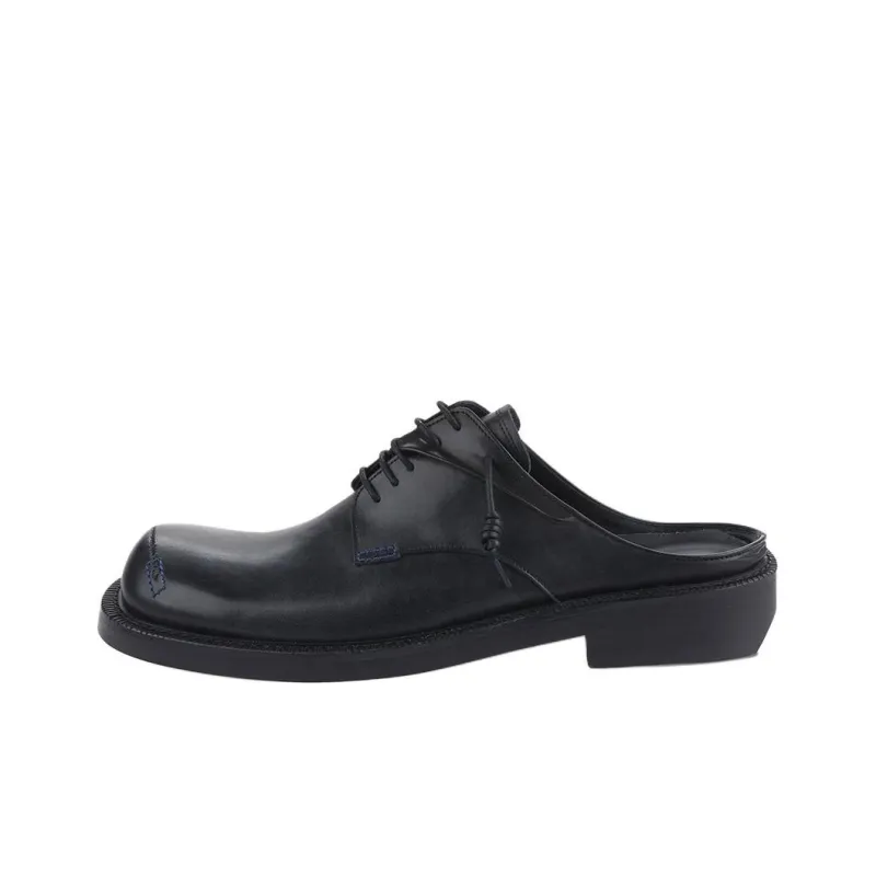 ADER ERROR Curve Leather Derby Shoes-0