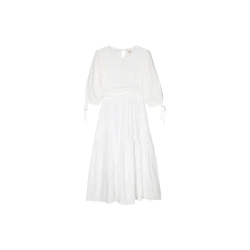 BARBOUR Short-Sleeved Dresses Women's White