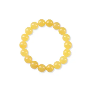 The Call Of The Heart Amber/Beeswax Fine Jade Bracelets Unisex