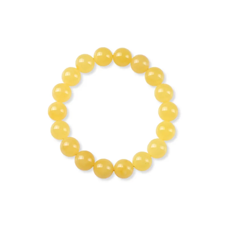 The Call Of The Heart Amber/Beeswax Fine Jade Bracelets Unisex-0
