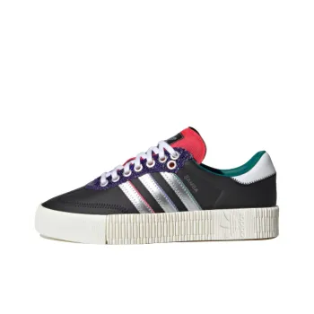 Adidas Samba Low Black Red Silver Women's