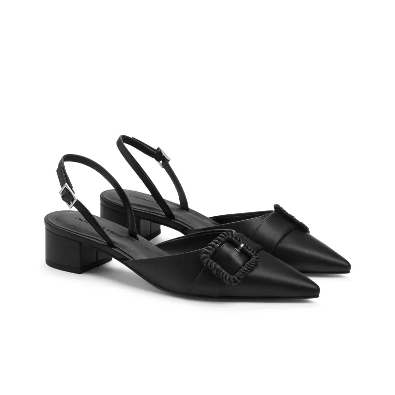 CHARLES&KEITH Small CK Strap Sandals 3.7cm Women's-4