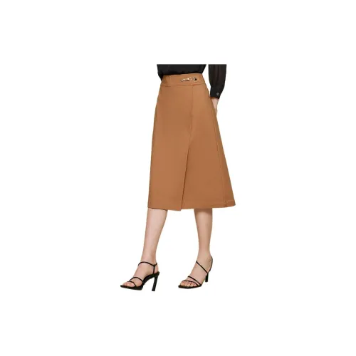 GOOBGS Casual Long Skirts Women's Tea Rose