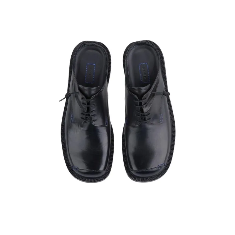 ADER ERROR Curve Leather Derby Shoes-5