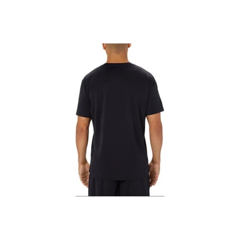 Asics Hex Graphic Dry Short Sleeve Shirt T-Shirt Unisex Performance Black/Glitter Coral-1