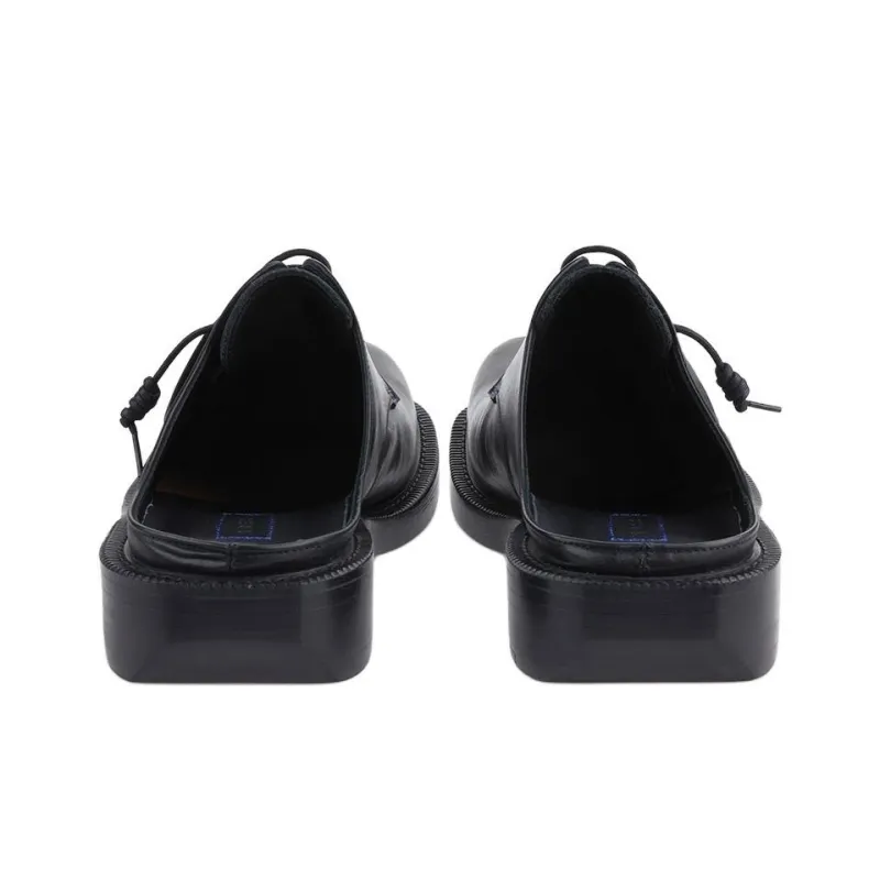 ADER ERROR Curve Leather Derby Shoes-6