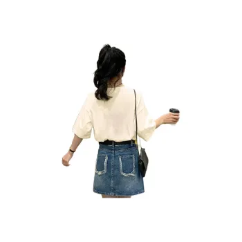Tonlion T Shirt Women's Milk White