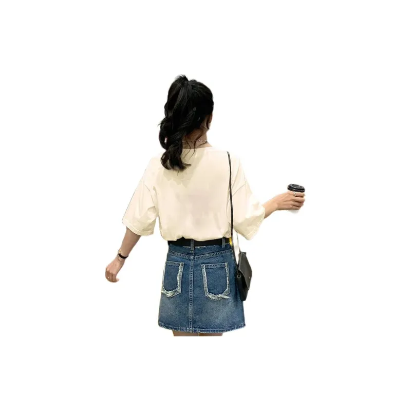 Tonlion T Shirt Women's Milk White-0