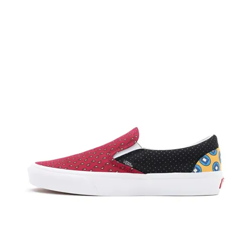 Vans Slip-on Skateboard Shoes Unisex Low-Top Red/Blue