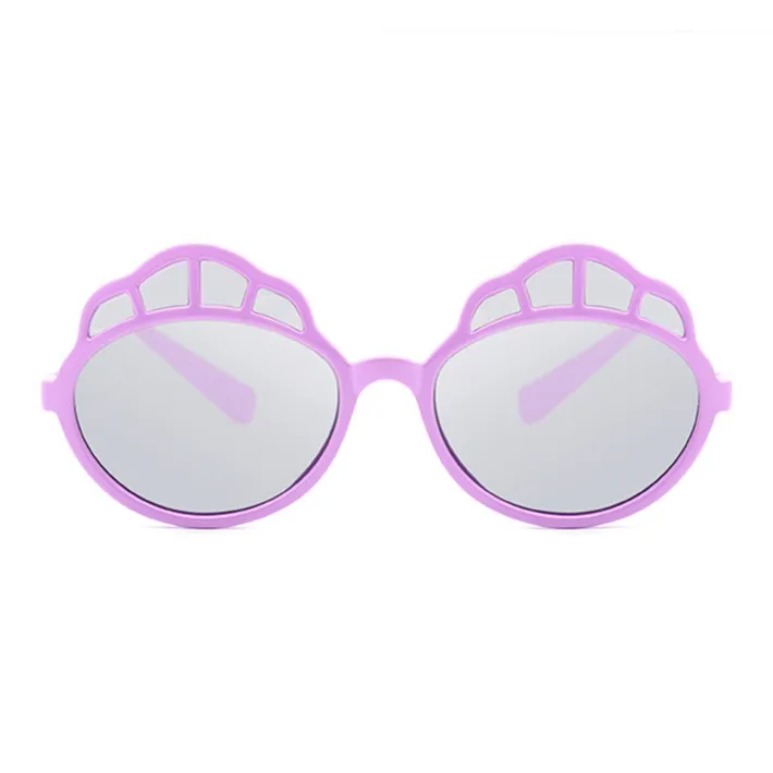 Disney Princess TR90 Irregular Shape Sunglasses Kids' Plum Red Purple-4