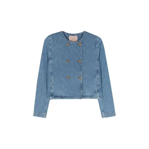 TWINSET Double-breasted Denim Jacket