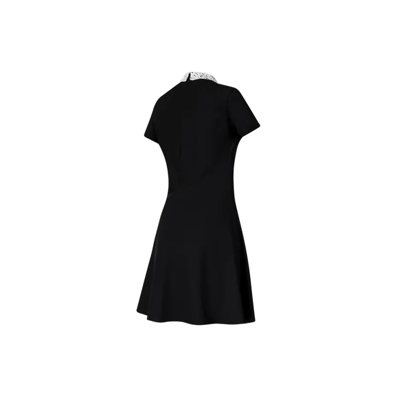 FILA Golf Series Short Sleeved Dress Women's Includes Shorts Pitch Black-2