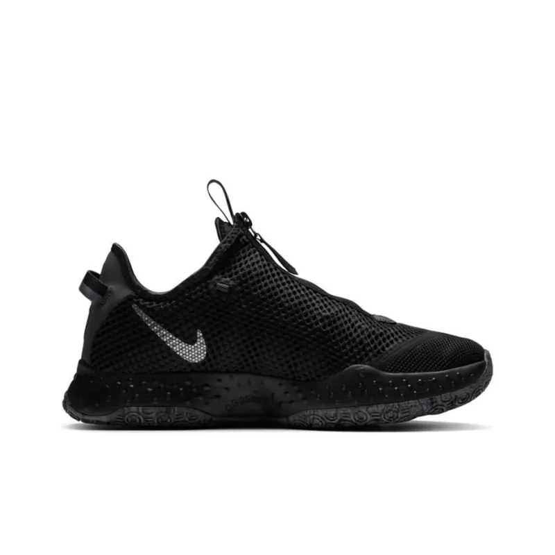 Nike Pg 4 Black Metallic Dark Grey-1