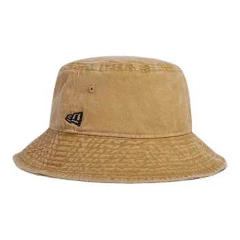 New Era Cotton Bucket Hats Unisex Beige/Black