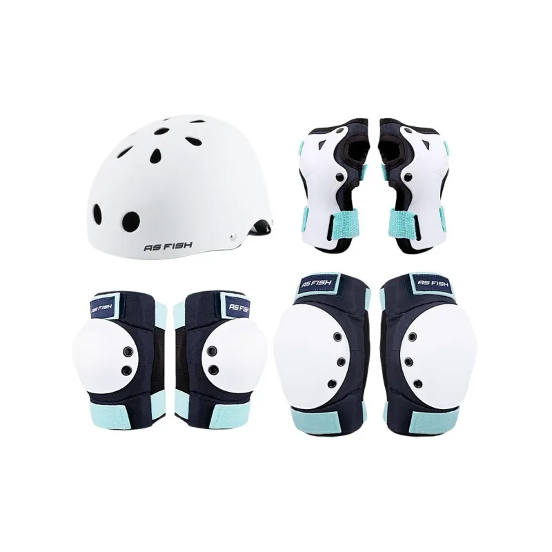 AS FISH Roller Skating Protective Gears-10