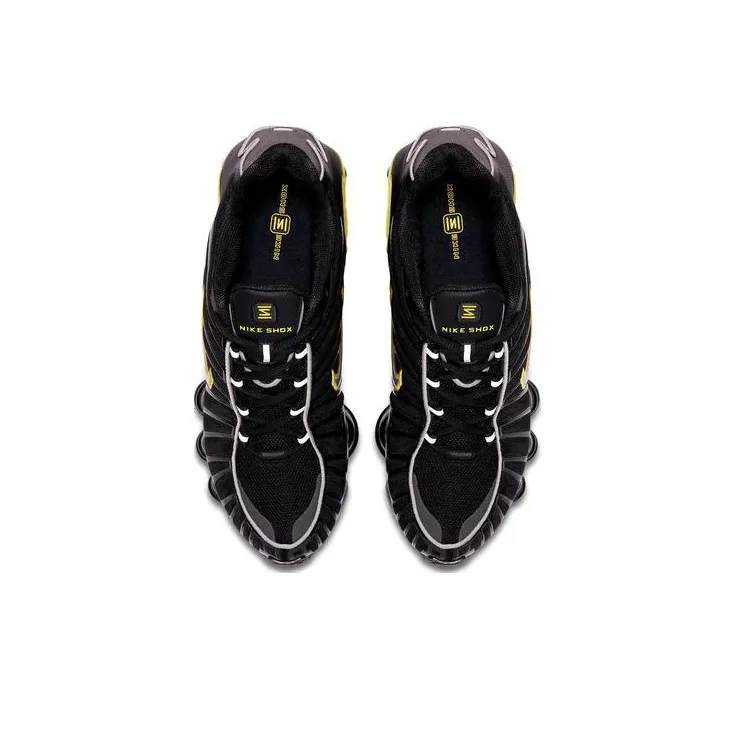 Nike Shox Tl Black Dynamic Yellow Metallic Silver-2