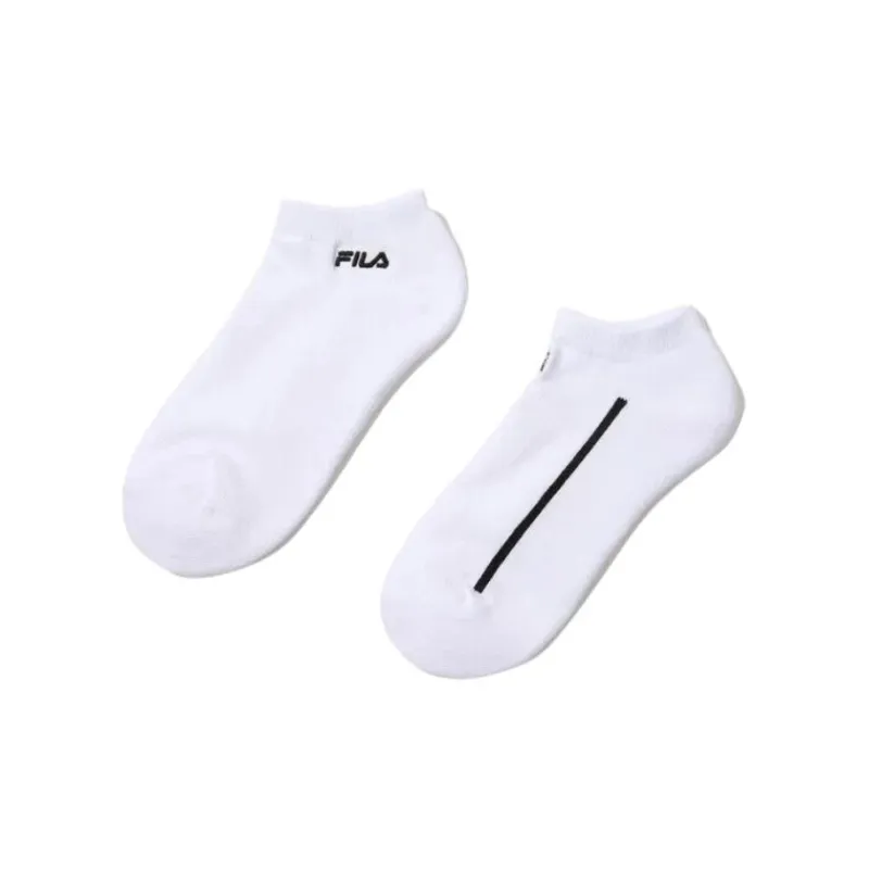 FILA Project Command For Machine Ankle Socks Unisex 2 Pack White-0