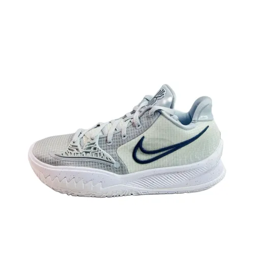 Nike Kyrie Low 4 Basketball Shoes Unisex Low-Top Silver/Black/White