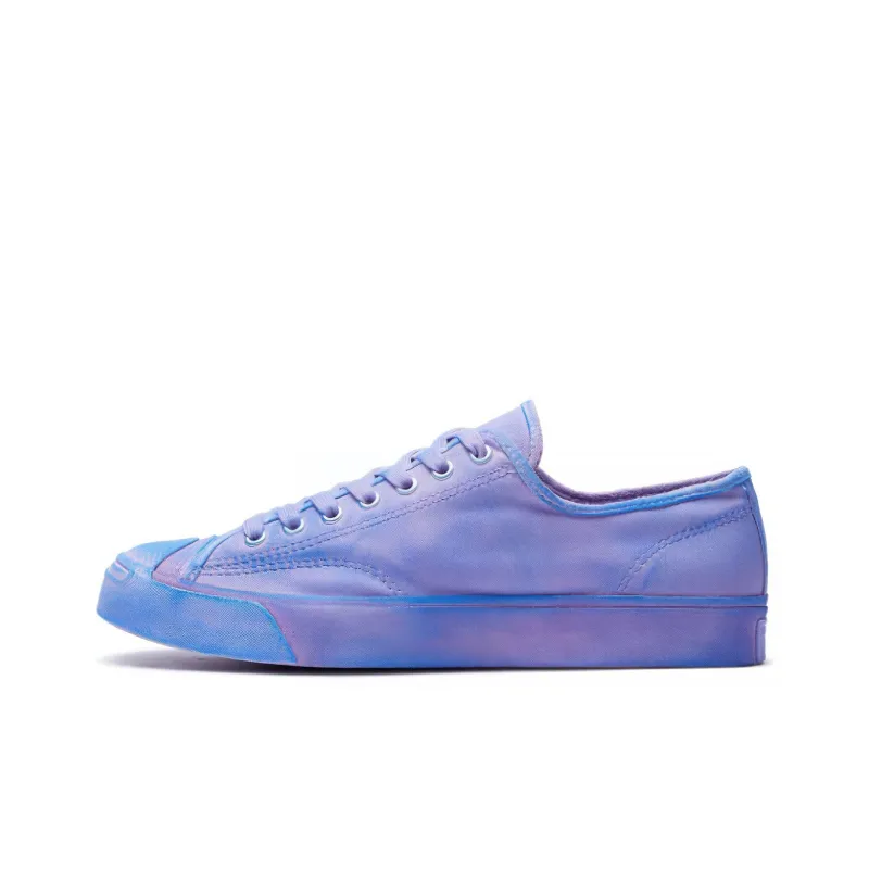 Converse Jack Purcell Anti Slip Wear Resistant Low Top Canvas Shoes Unisex Purple Blue-0