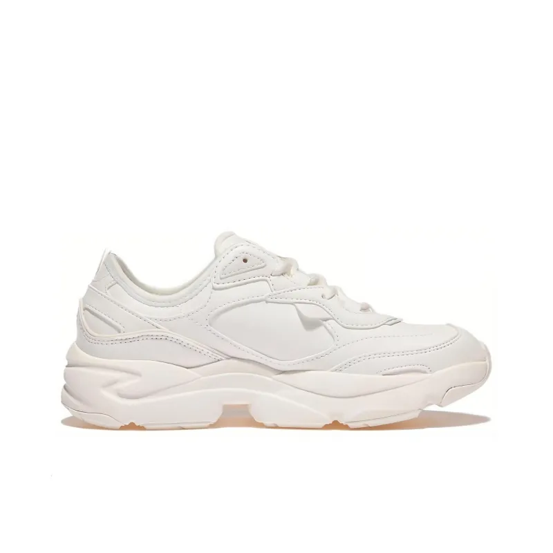 FILA Abrasion Resistant Breathable Low Top Running Shoes Unisex White Korean Style-1