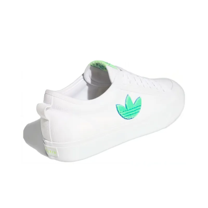 Adidas Nizza Trefoil 'White Signal Green'-3